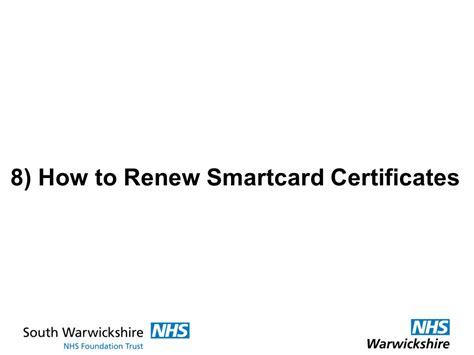 renew smartcard certificate